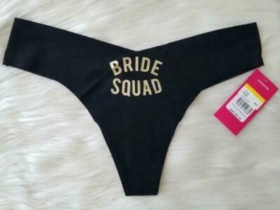 COMMANDO RAW CUT THONG PANTY BRIDE SQUAD M/L BLACK SMOOTH & SEXY NWT - Image 1 of 4