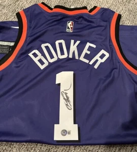 Devin Booker Signed Phoenix Suns HWC Jersey Beckett Authenticated Autograph NBA - Picture 1 of 4
