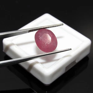 4.80Cts Certified Natural Pink Oval Cut Madagascar Ruby Loose Gemstone CH 8023 - Picture 1 of 4