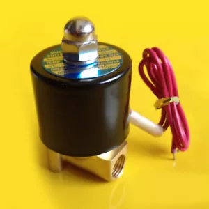 2W-025-08 1/4" NC Messing Magnetventil Wasser Luft Gas Diesel 220V 110V 24V 380V - Bild 1 von 10