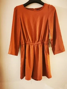 Pixie + Diamond Size 8 Brown Playsuit With Pockets Used - Picture 1 of 3