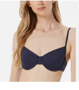 MICHAEL Michael Kors Mujer Bikini Sólido Ropa de Playa Bikini Natación Top XS (az26) - Imagen 1 de 3