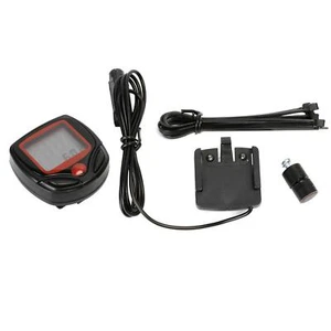 Bicycle Bike Cycling Computer LCD Odometer Speedometer Stopwatch Speed meter F - Picture 1 of 8
