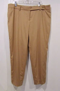 Pantalones Pantalones PER SE Camel Tostado Mezcla Lana Pestaña Frontal 16 - Imagen 1 de 7