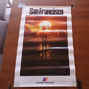 San Francisco Golden Gate Bridge Sunset Clouds Shadow Rolled Poster - Picture 1 of 8