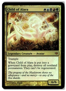 MTG Foil Child of Alara - Conflux Moderately Played English - Picture 1 of 2