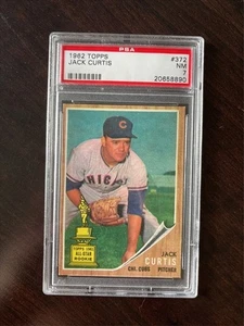 1962 Topps Jack Curtis #372 PSA 7 - Bild 1 von 2