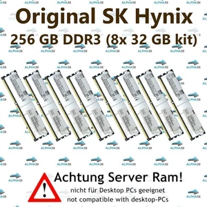 256 GB 8x 32 GB Rdimm DDR3-1866 Supermicro 2027TR-H70FRF 2027TR-H70QRF RAM - Picture 1 of 1