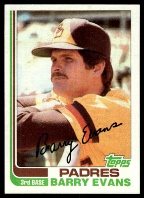 1982 Topps Barry Evans San Diego Padres #541 - Image 1 of 2