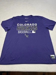 Colorado Rockies Nike Dri Fit Authentic MLB TShirt 2XL - Picture 1 of 5