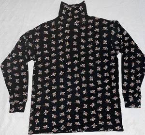 De Colección Años 90 Disney Mickey & Co. Mickey Mouse Todo Negro Cuello Alto Talla Pequeña S - Imagen 1 de 8
