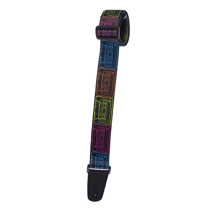 Henry Heller Artist Sublimination Series Guitar Strap, Cassettes, HSUB2-61 - Image 1 of 1