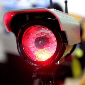 Fake Security Camera Solar Powered Dummy Surveillance Camera with 1 lilFd - Picture 1 of 12