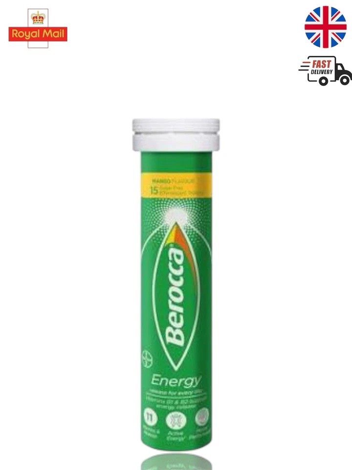 Berocca Energy sabor naranja sin azúcar 15 comprimidos efervescentes Foto 1 de 1
