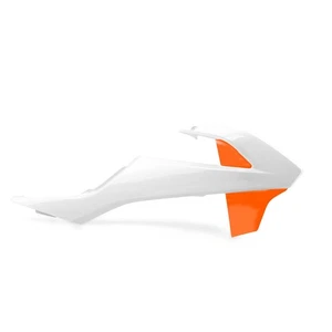 Carcasa De Radiador Spoiler De Tanque Para Ktm Sx 65 16-23 Blanco-Or - Imagen 1 de 5