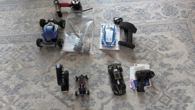 Lot of 4 RC Cars, Different Scales For Parts or Repair - Image 1 of 3