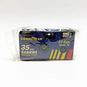 Cámara fotográfica de 35 mm desechable de publicidad Goodyear de colección caducada - sellada en plástico - Imagen 1 de 3