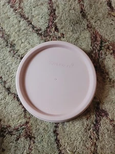 Vintage Tupperware Modular Mates BLASSROSA Ersatzdeckel rund #1607-4 - Bild 1 von 4