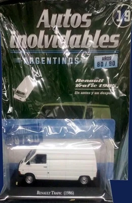 RENAULT TRAFIC (1986) 80/90s Unforgettable Cars 1:43 Diecast SALVAT ARGENTINA - Photo 1/2