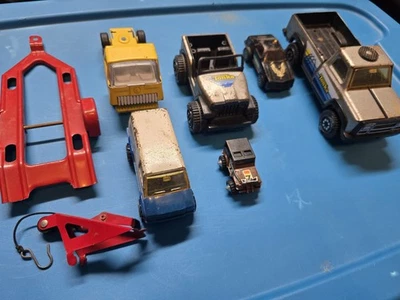 Vintage lot 70s 80s Toys Tonka trucks Trailer Jeep Van - Image 1 of 4