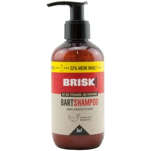 Brisk Beard Shampoo 1 X 200ml for Beard,Face & Hair XL Size Without Mikroplastik - Picture 1 of 2