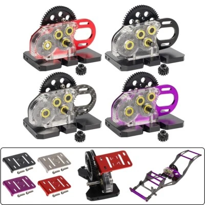 2low Overdrive Gearbox & 68-229mm Driveshaft for 1/10 RC Crawler Chassis LCG DIY - Image 1 of 4