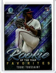 TOUKI TOUSSAINT Braves 2019 Topps Bowman R.O.Y.F. PURPLE MEGA BOX MOJO - Picture 1 of 2