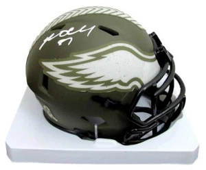Brent Celek Signed Salute To Service Mini Football Helmet Eagles Beckett 187620 - Picture 1 of 5