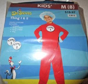 Dr. Seuss Thing 1 & 2 Size 14-16 Halloween Dress-up Costume NEW - Picture 1 of 2