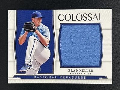 2022 Panini National Treasures Colossal Materials /99 Brad Keller #CLM-BK Royals - Image 1 of 2