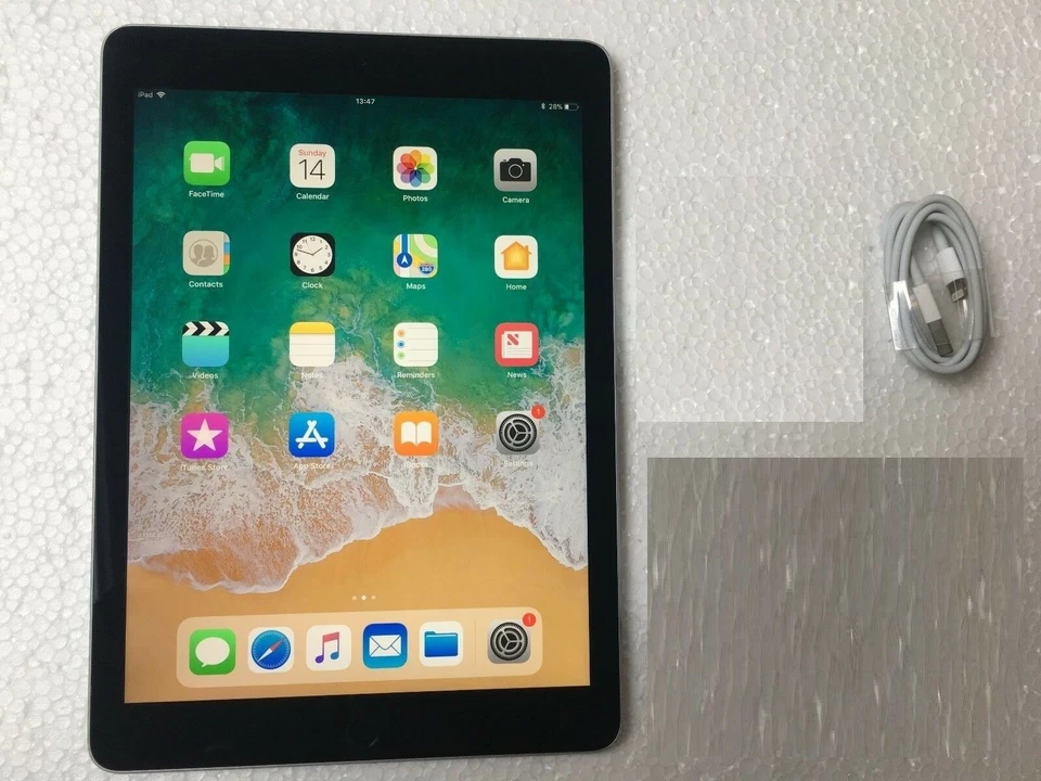Apple iPad 5th Gen. 128GB, Wi-Fi, 9.7in - Space Grey - Latest iOS 16 - Image 1 of 1