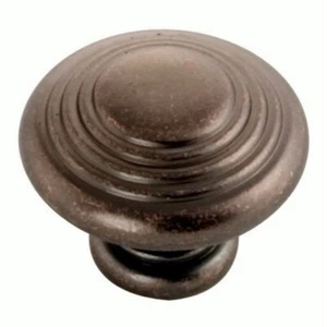 Hickory Hardware Dark Antique Brass Cabinet Knob, Solid Core Deco Pull P3103-WOA - Picture 1 of 1