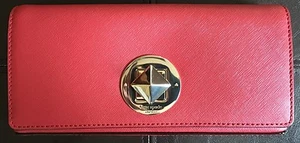 PORTAFOGLIO POCHETTE KATE SPADE NEWBURY LANE KEIRA PELLE ROSSO DINASTIA ESAURITO A35 - Foto 1 di 7
