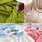 1.8M 2M Cotton Throw Blanket Knitted Blanket Solid Color Sofa Blanket Home Decor