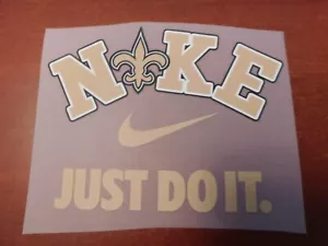 New Orleans Saints 8" DTF Heat Transfer Iron On FREE Shipping (A4) - Picture 1 of 1
