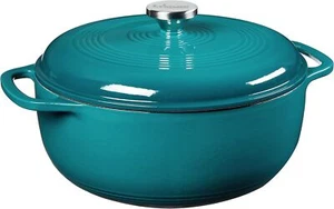 6-Quart Enameled Cast Iron Dutch Oven with Lid - Up to 500 Degrees F Oven Lagoon - Picture 1 of 8