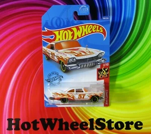 2020 Hot Wheels White '57 PLYMOUTH FURY Flames Card #168 HW61-071720 - Picture 1 of 7