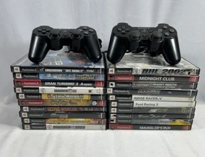 Sony Playstation 2 Game Lot of 20 PS2 Games And 2 Controllers All Tested - Picture 1 of 11