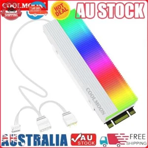 M.2 2280 SSD Heatsink Cooler M.2 SSD Cooling Sink 5V 3PIN ARGB for 2280 M.2 SSD - Picture 1 of 11