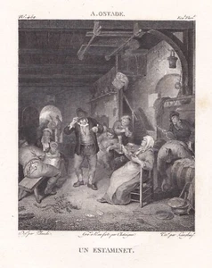Ostade, A.van "Eine Taverne" Kst.v. Chataigner bei Filhol/Lavallèe 1804-14 - Picture 1 of 2