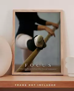 Póster motivacional de ballet estampado artístico para niñas habitación clase estudio decoración de pared regalo - Imagen 1 de 8