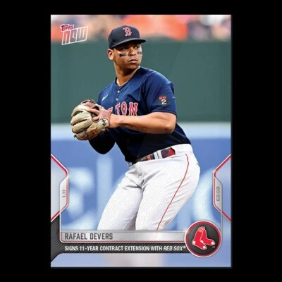 2022 Topps Now #OS-56 Rafael Devers Red Sox (PR-461) - Image 1 of 2