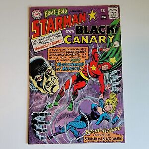 Odważni i odważni #61 DC Comics 1965 Starman and Black Canary vs The Mist