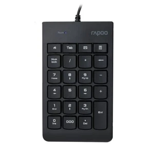 RAPOO K10 Wired Numeric NumberPad Keyboard - Spill Resistant Design, Laser - Picture 1 of 1