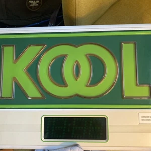 Vintage Kool Cigarettes Advertising Sign WITH DIGITAL CLOCK Works  - Picture 1 of 5