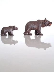 Black Forest Antiques Miniature Swiss Brienz BEAR with a Bear CUB - Picture 1 of 12