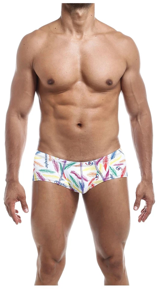 Joe Snyder Feathers Cheek Boxer 13: Micro Shorts Men's Trunk Briefs for Males — 第 1/4 张图片