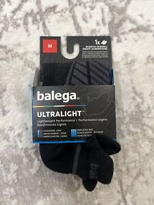 Balega Ultralight No Show Ergonomic  Socks Size Med Men 7-9 W 8.-10.5 Black New