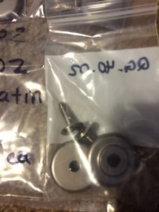 Leiterteile Leises Gleiten Anschlag-Kit (2 Anschläge pro Kit) Teil # QG.40.02 Satin-Nickel - Bild 1 von 3