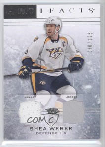 2014-15 Upper Deck Artifacts Silver Jersey/Jersey /125 Shea Weber #64
